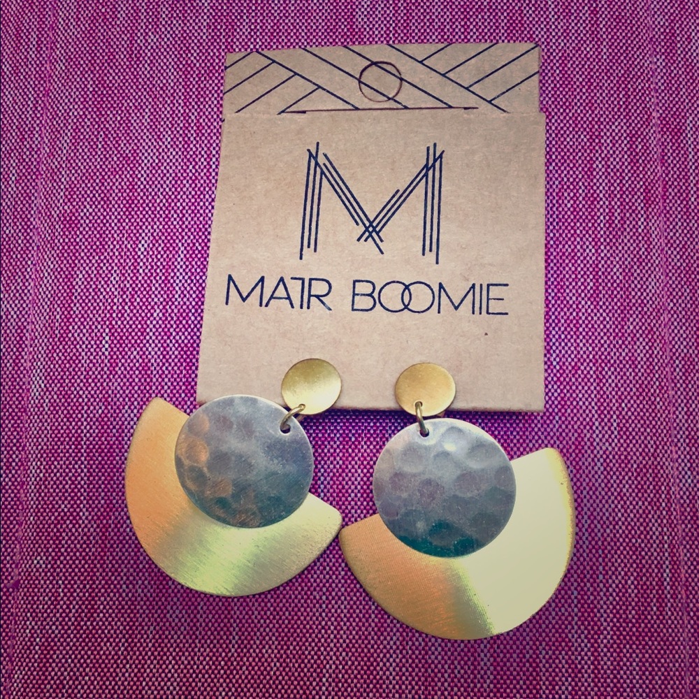Matr Boomie Gold & Silver Earrings